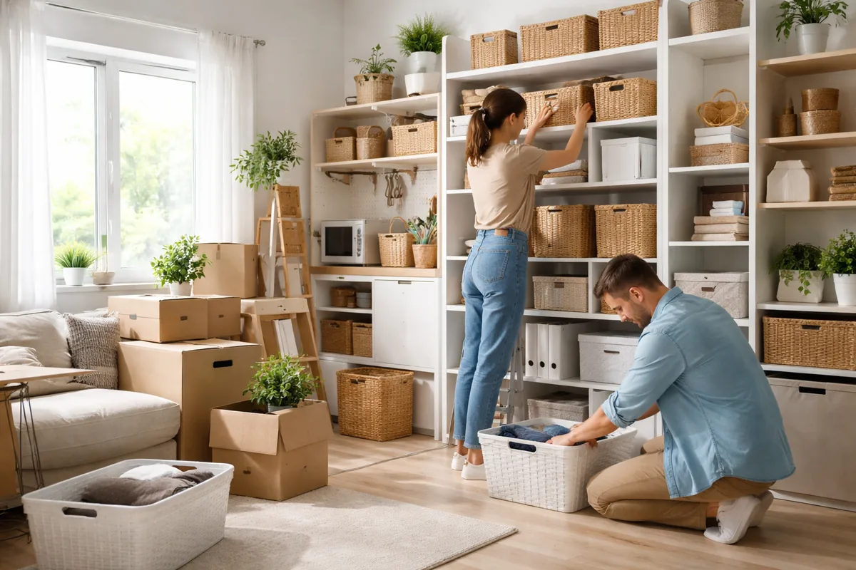 Comment bien organiser le rangement dans un espace réduit après un déménagement