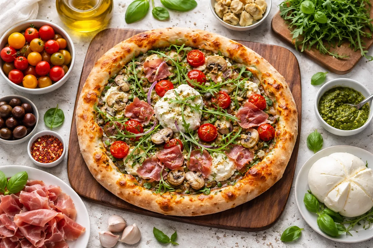 Comment préparer une pizza maison avec des garnitures originales