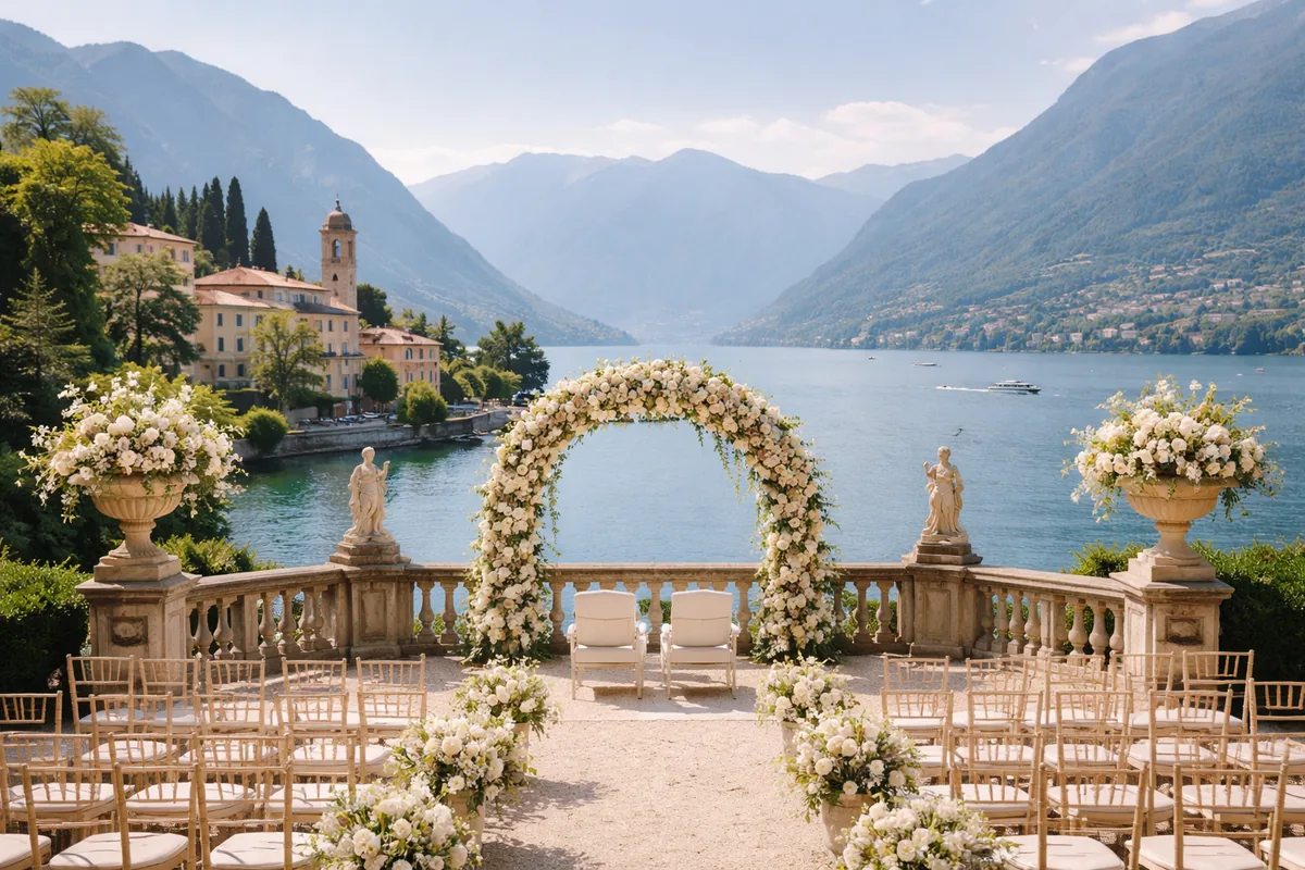 Comment organiser un mariage sur mesure au lac de Côme dans une ville historique