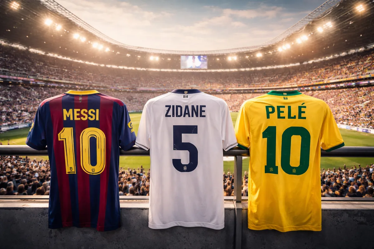 Quel maillot de football a porté les joueurs légendaires dans des stades mythiques ?